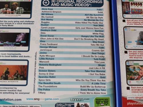 SingStar Microphones + PS2 SingStar Games - Playstation 2 (PAL)
