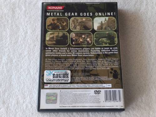 Metal Gear Solid 3: Subsistence - PS2/Playstation 2 Game (PAL)