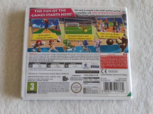 Mario And Sonic At The London 2012 Olympic Games - Nintendo 3DS Game (EUR)