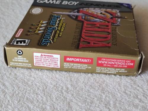The Legend Of Zelda: A Link To The Past and Four Swords - Nintendo Game Boy Advance