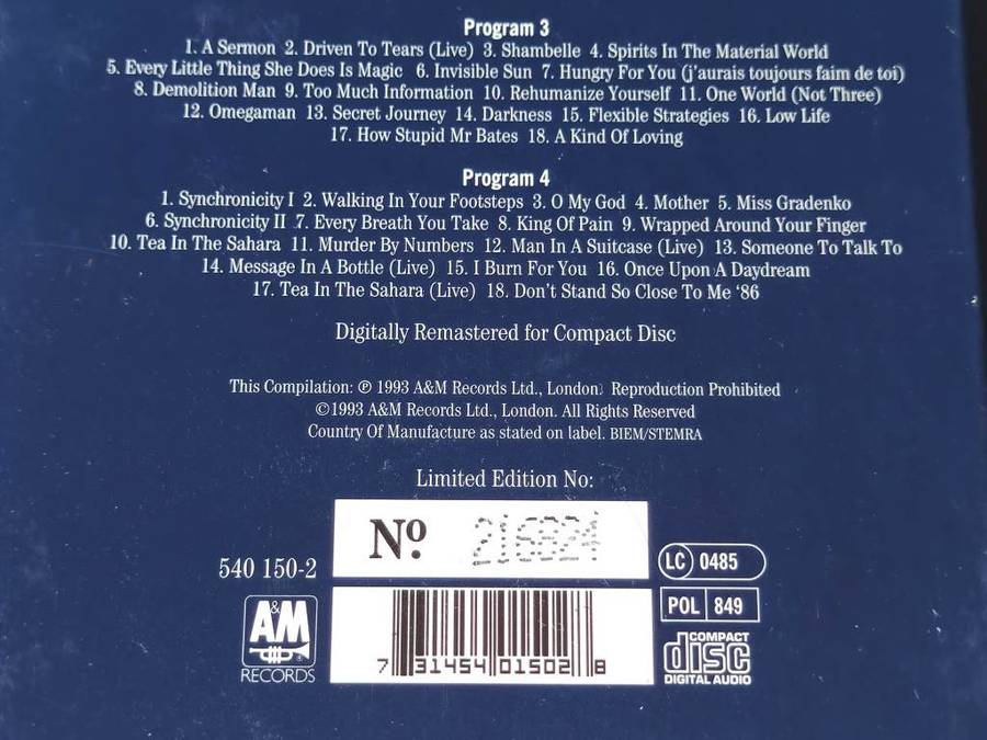 The Police Message In A Box - The Complete Recordings