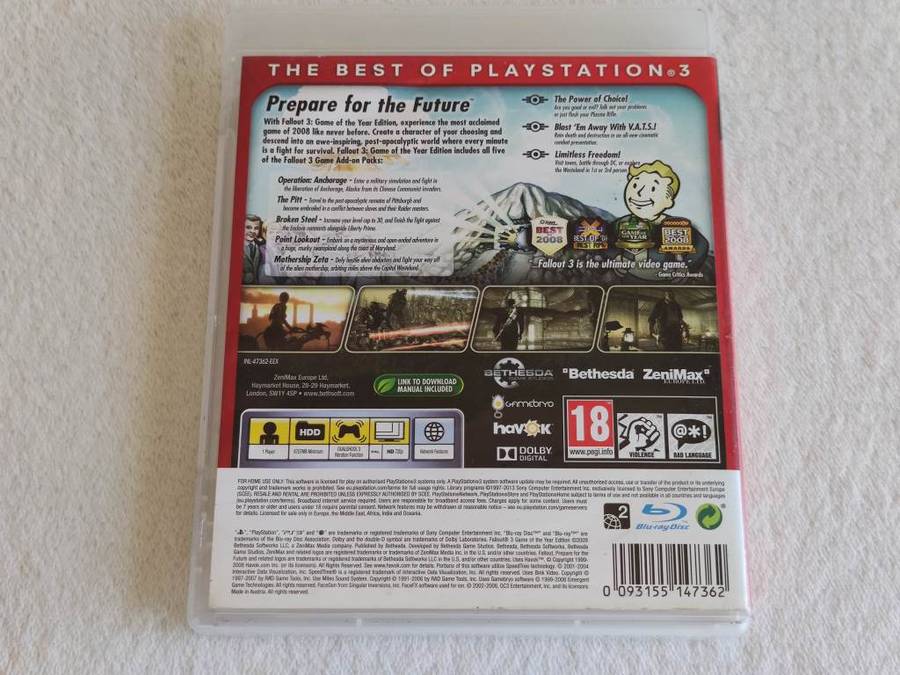 Fallout 3 Game Of The Year Edition - PS3/Playstation 3 Game