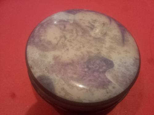 metal trinket tin small -smells like scented candle