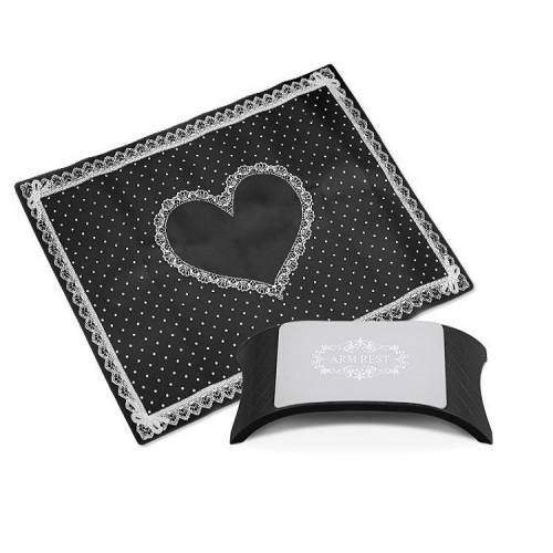 Nails Arm Rest Set - Black