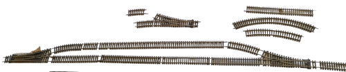 HO Train tracks - Retired Lot of Premium Train Track sections - Various Makes, Brass