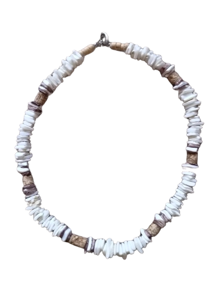 Stone Necklace - White
