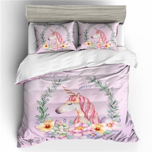 Pink Unicorn Bedding Set