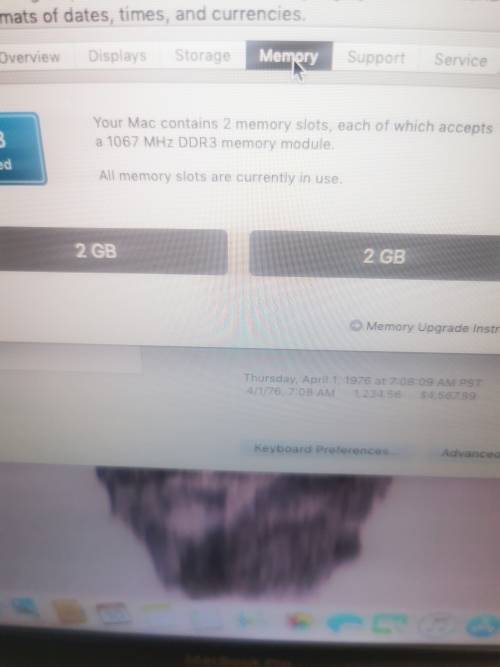 Mac book pro 13 2017 4G RAM 250 G