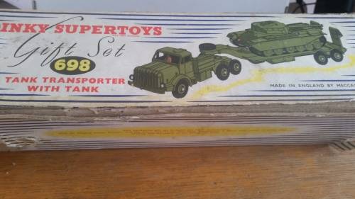 Dinky  #698 Tank Transporter and Tank Gift Set