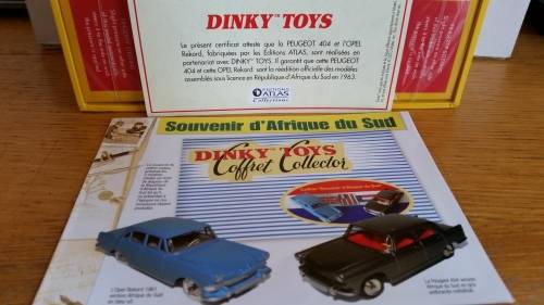 Atlas Dinky 550AS South African Opel Rekord and Peugeot 404