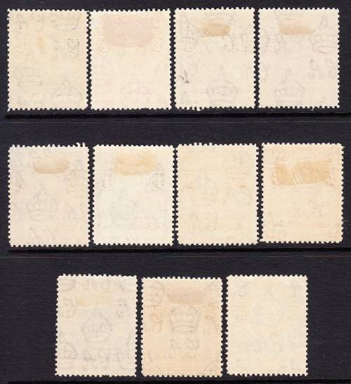 Basutoland 1938 KG VI Definitive  set , MLH         (SACC 18-28 , CV R2300)