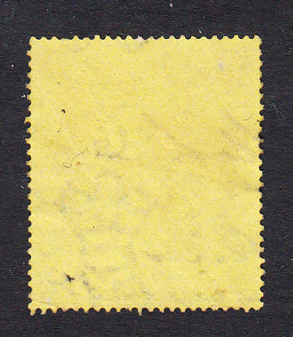Griqualand West 1876 QV 6d brown yellow overprinted revenue , used           (BF 40 , £20) )