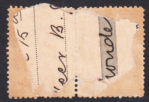 Transvaal 1886 1s revenue pair Krugersdorp cancel