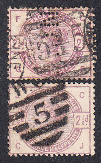 GB 1883-84 QV 2 1/2d lilac,  used            (SG 190)