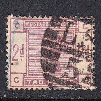GB 1883-84 QV 2d lilac,  used            (thin, SG 189)
