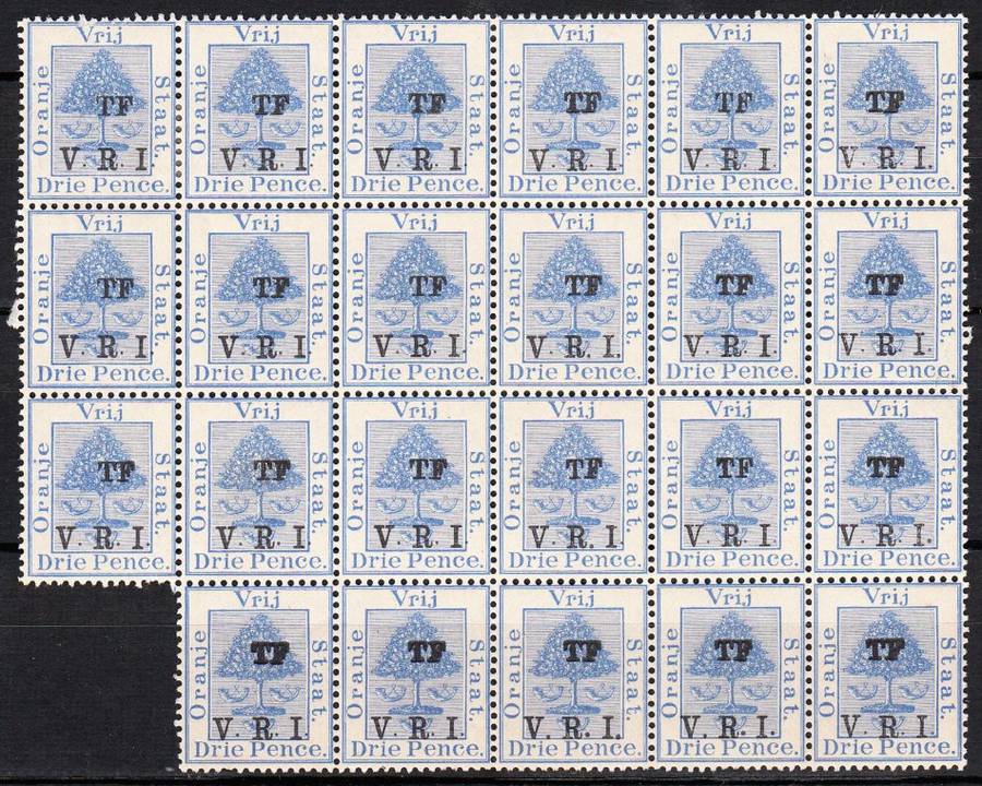 Orange Free State 3d TELEGRAPHS TF VRI B23 , MNH & M/H