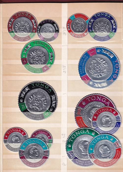 Sierra Leone , Tonga and Burundi in 8 page stock book , MINT ( 16 Scans )