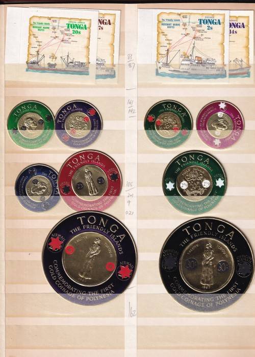 Sierra Leone , Tonga and Burundi in 8 page stock book , MINT ( 16 Scans )