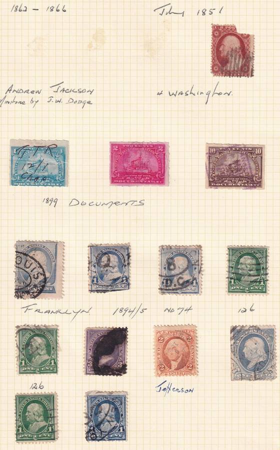 USA 1875> lot , used               (5 pages)