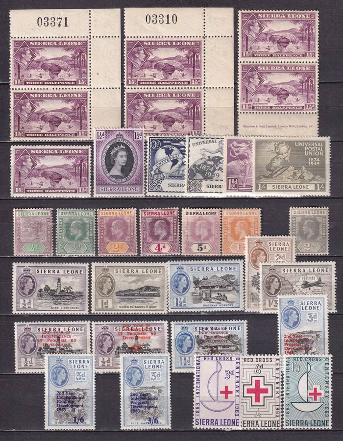 Sierra Leone 1896 > part sets , M/H