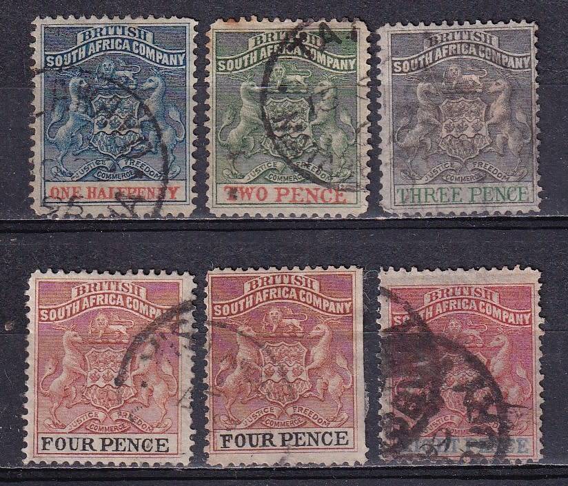 BSAC 1892-94 Definitive part set, used           ( CV R500)