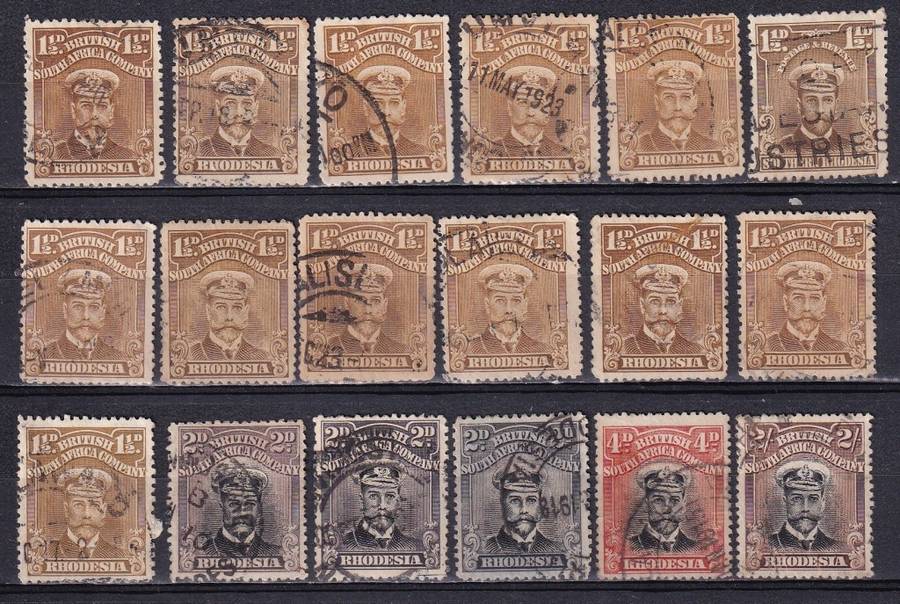 BSAC 1913 KG V lot , used          (3 scans, CV R1400)