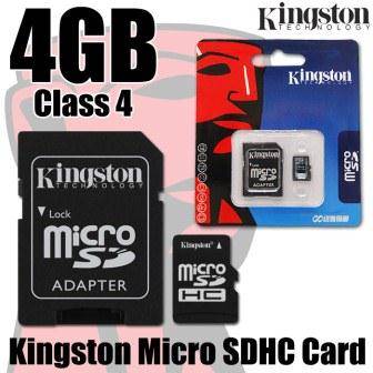 Kingston 4 GB Micro SDHC with Adapter