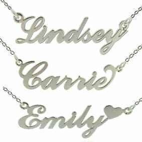 *1DAY*ONLY***SILVER***NAME CHAINS***BARGAIN BUY***