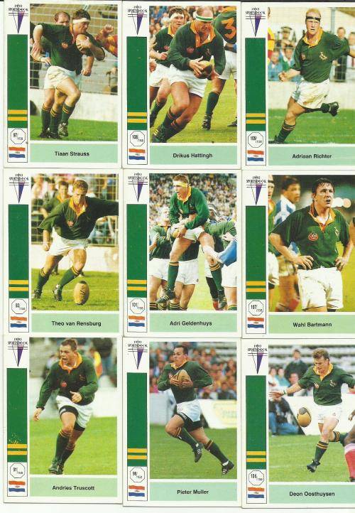 1993 Sports Deck Trading card lot - Assorted Springboks