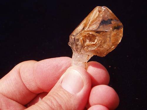 A scepter of fenster (window) quartz, Brandberg
