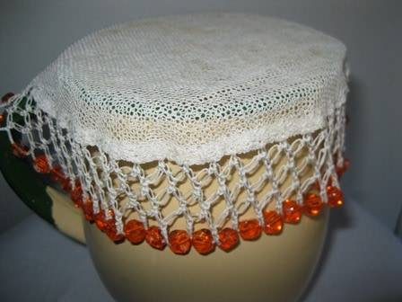 Vintage Beaded Milk Cosie
