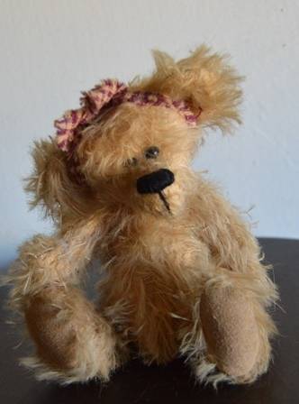 Gorgeous Vintage  Teddy Bearwith checked Bow