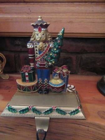 Decorative Cast Metal Christmas Hooks - Christmas Nutcracker