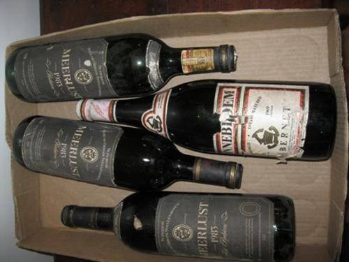 3 x Meerlust 1983 Rubicon & 1x Zonnebloem 1969 Cabernet
