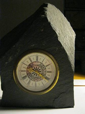 West German Clock in Slate