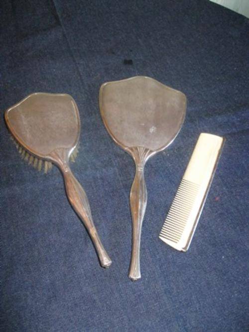 Silver Plated Dressing Table Set