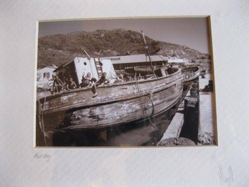 Sephia Photograph Framed Hout Bay Cape Town
