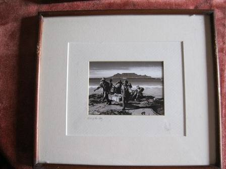 Sephia Photograph Framed Catch of the Day Cape Town