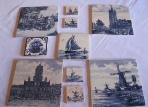 Collection of Dutch Blue & White Tiles