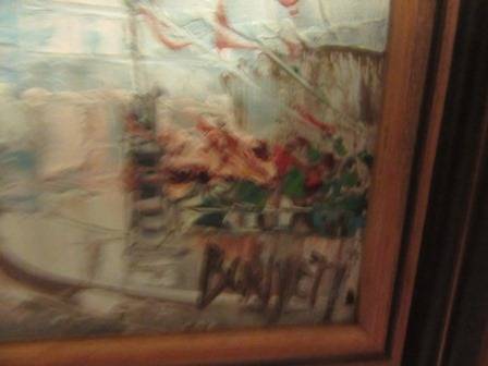 Signed Burnett Oil Painting Impressionism Paris Scene
