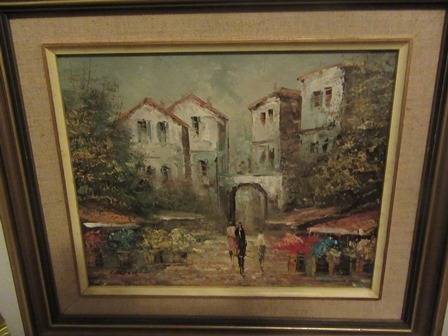 Signed L. Alexis Oil Painting Impressionism Paris Scene