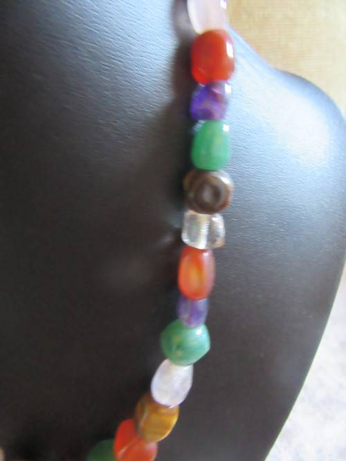 Vintage Multi  Semi Preciouse Stone Necklace