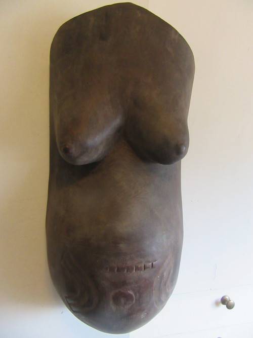 Antique Makonde Tribe Fertility Mask Torso