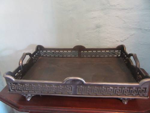 Stunning  Footed Gallery Tray