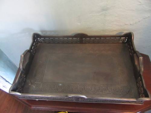 Stunning  Footed Gallery Tray