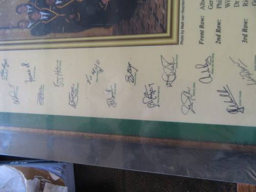 Framed 1997 World Cup Rugby Picture of the Team With Autographs