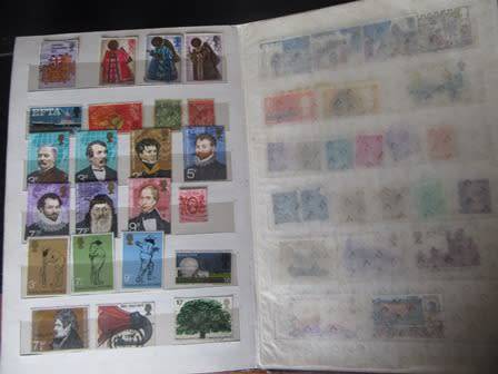 Vintage Stamp Album With Stamps