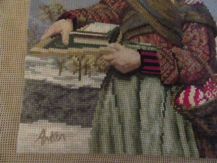 Unframed Tapestry of  A Autum Scene