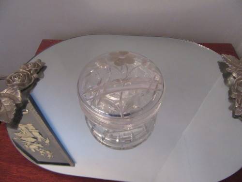 Crystal Round Candy Jar With Lid