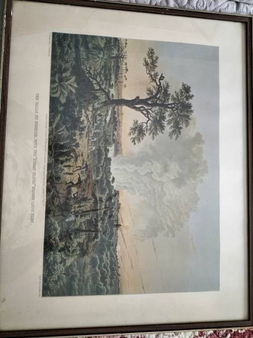 Set of 4 Thomas Baines Lithographs of The Victoria Falls